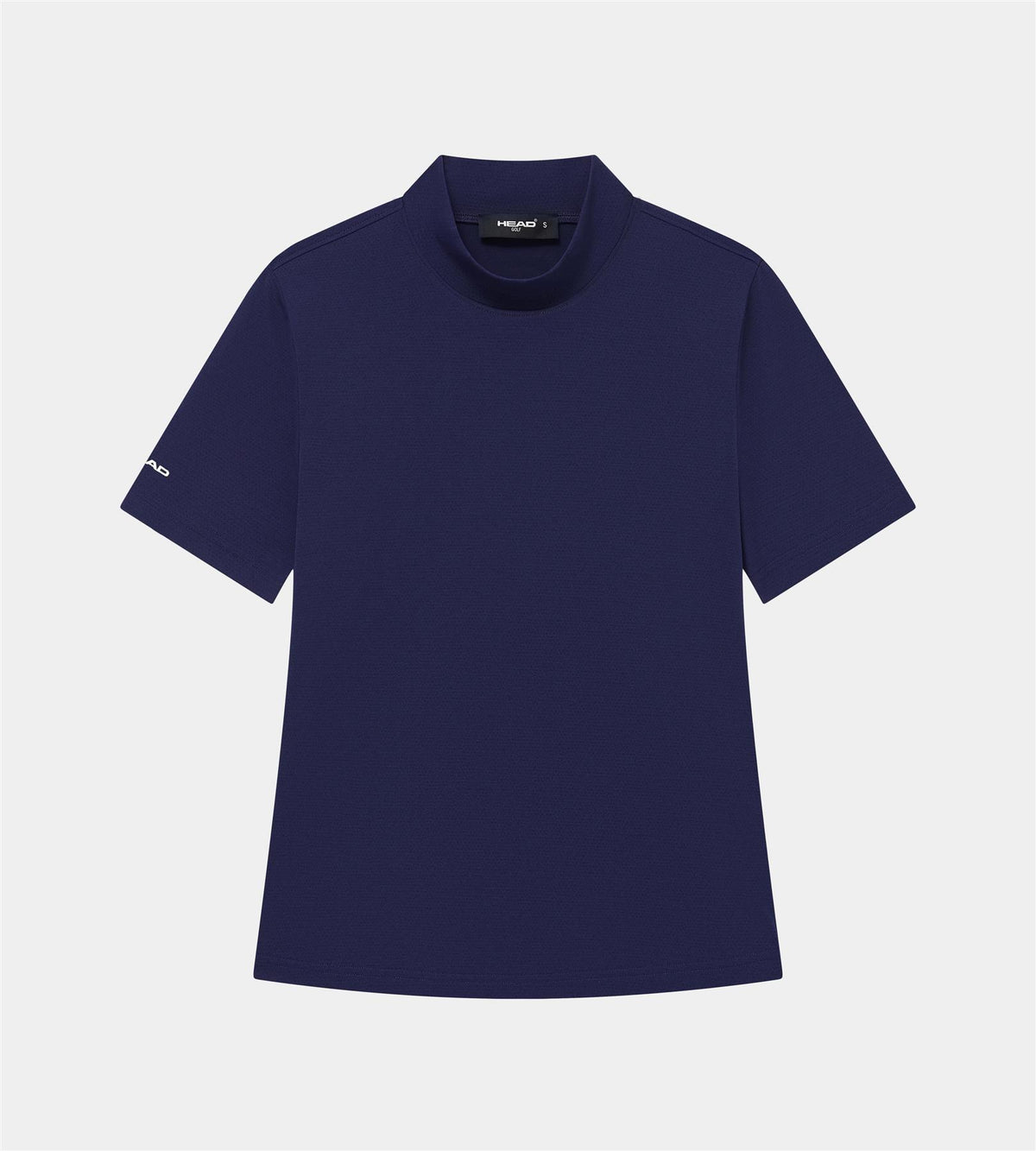 Womens Performance Mock Neck Tee Deep Navy