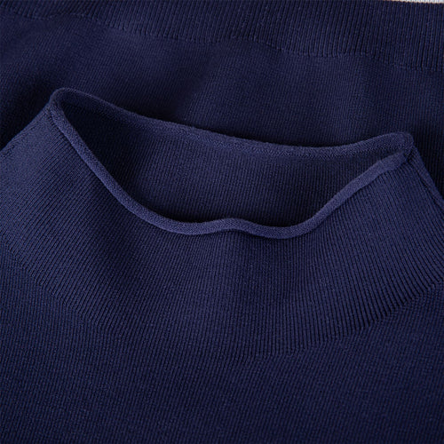 Womens Kara Mock Neck Vest Navy