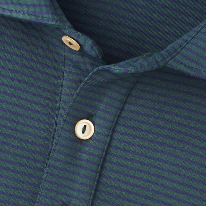 Lyons Performance Jersey LS Polo Nordic Pine