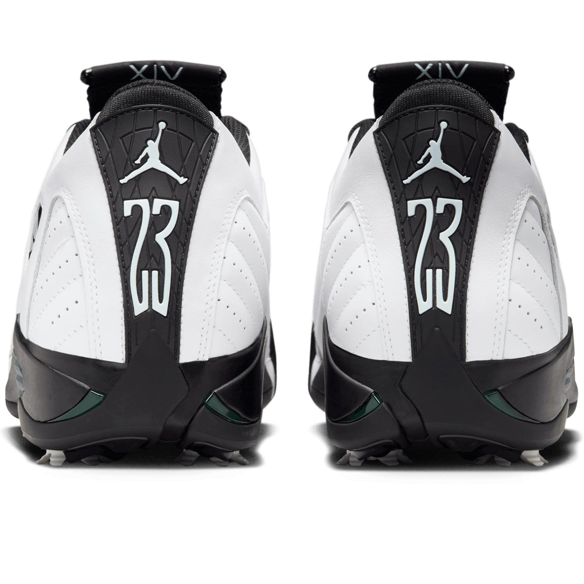 Air Jordan 14 Golf Shoes White/Oxidized Green/Black/Glacier Blue