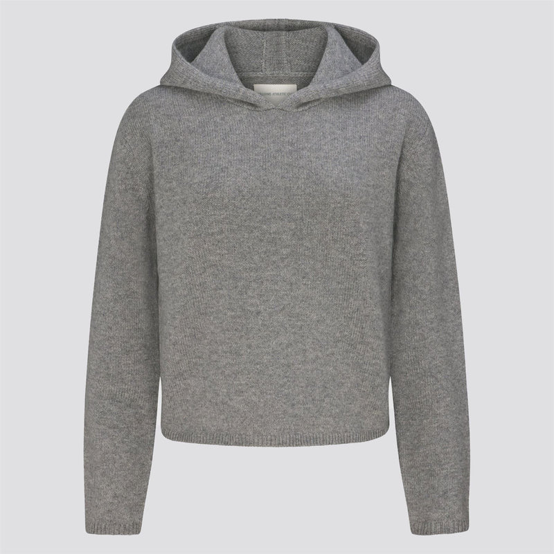 Womens Marnie Cashmere Hoodie Grey Heather