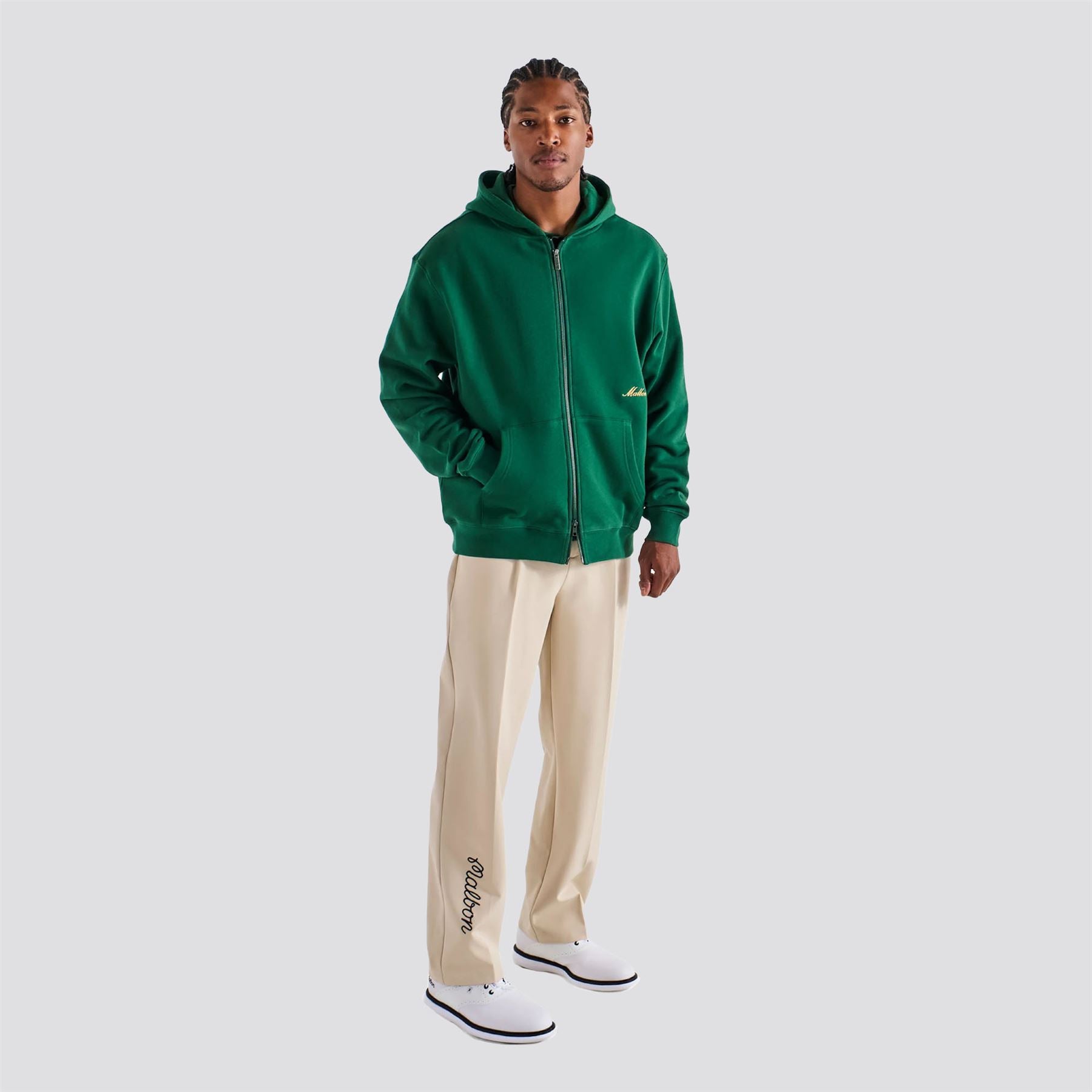Malbon Members Full Zip Hoodie Myrtle | TRENDYGOLF USA