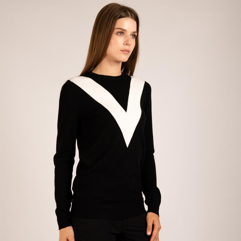 Womens The VIP Sweater Black/White
