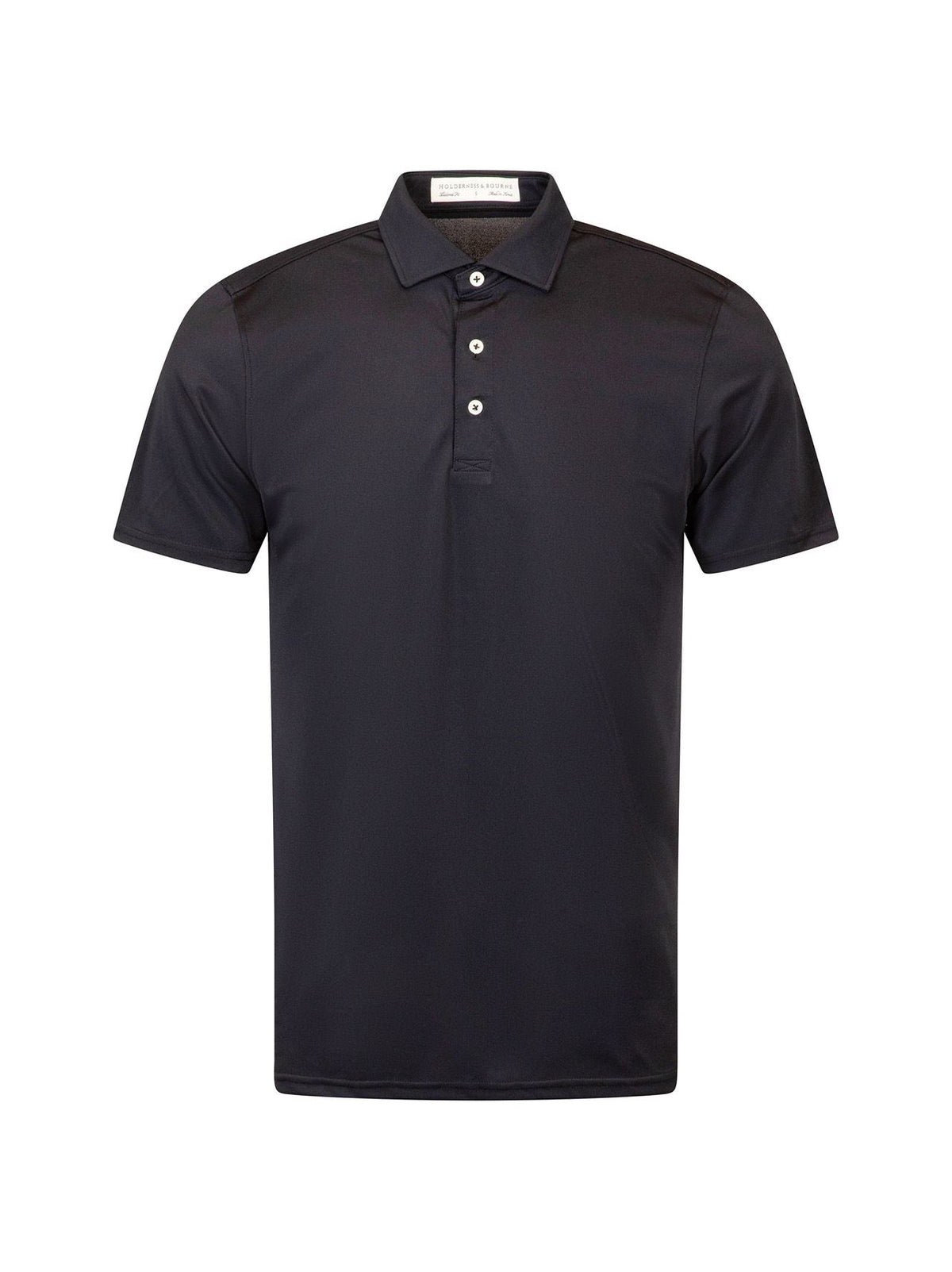 The Macdonald Knit Polo Black