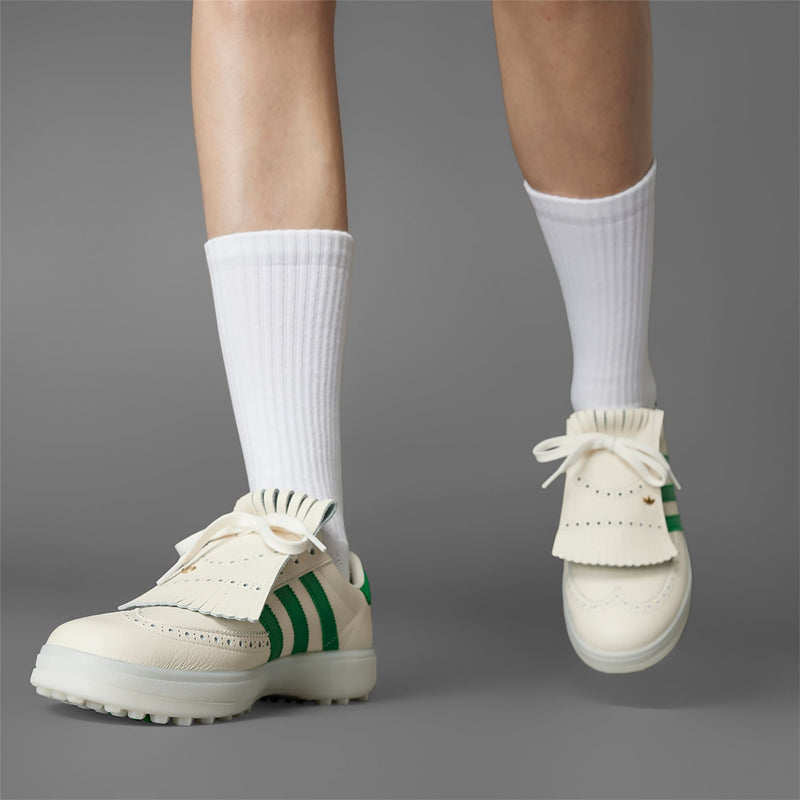 Coursecup Spikeless Golf Shoes White/Green/Yellow