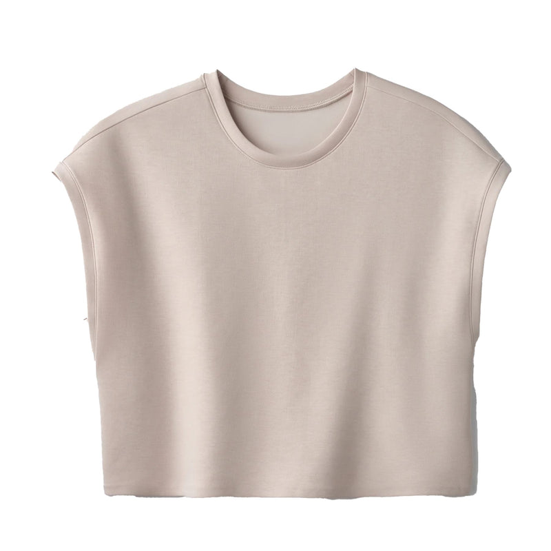 Womens DreamGlow Short Sleeve Sweat Sand