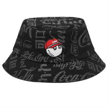 Malbon Golf x Coca Cola International Bucket Hat Black