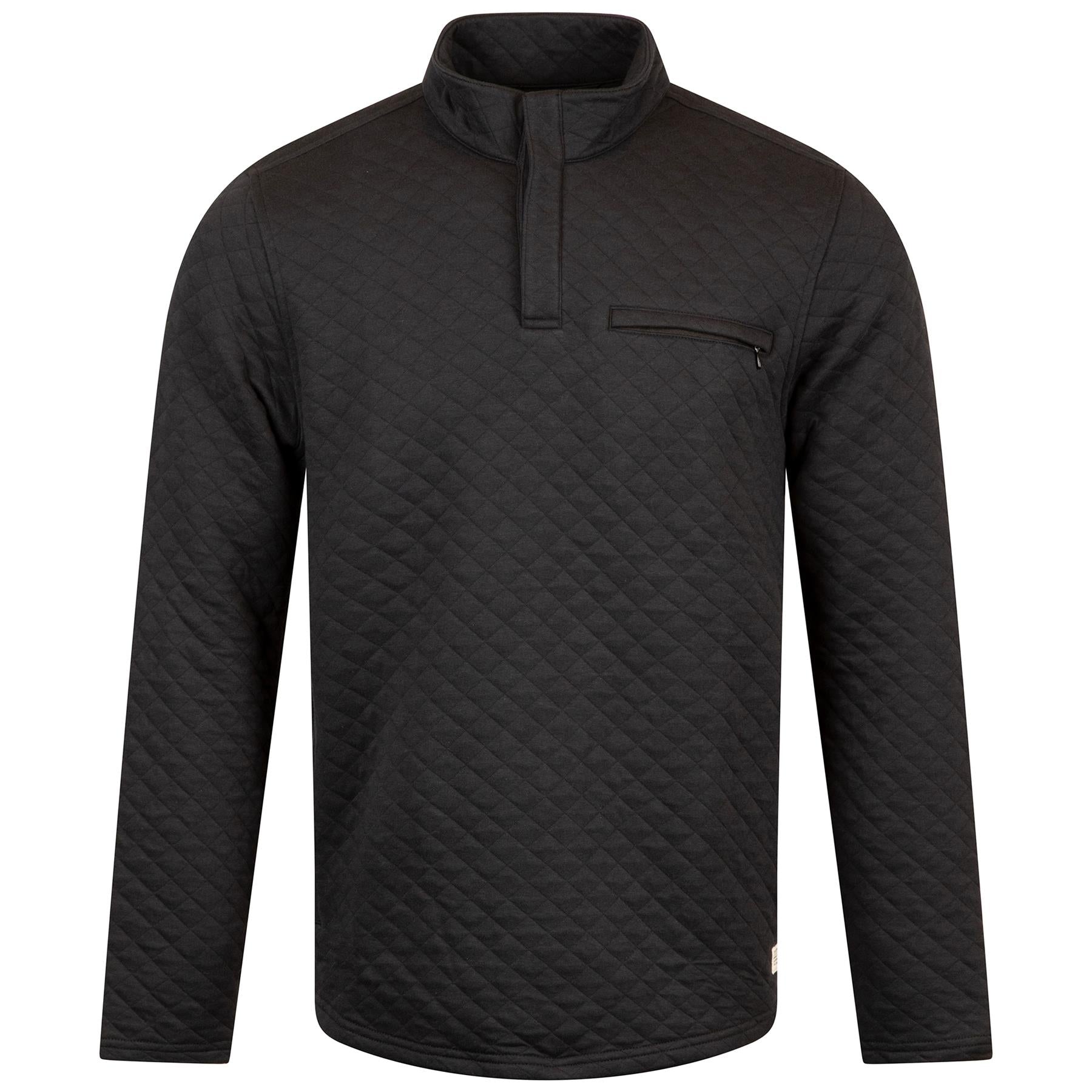 TravisMathew Transatlantic Quarter Zip Mid Layer Black