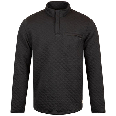 Transatlantic Quarter Zip Mid Layer Black