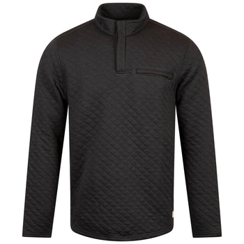 TravisMathew Transatlantic Quarter Zip Mid Layer Black