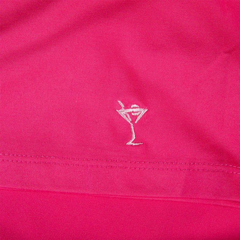Womens Fabulous Elbow Polo Hot Pink