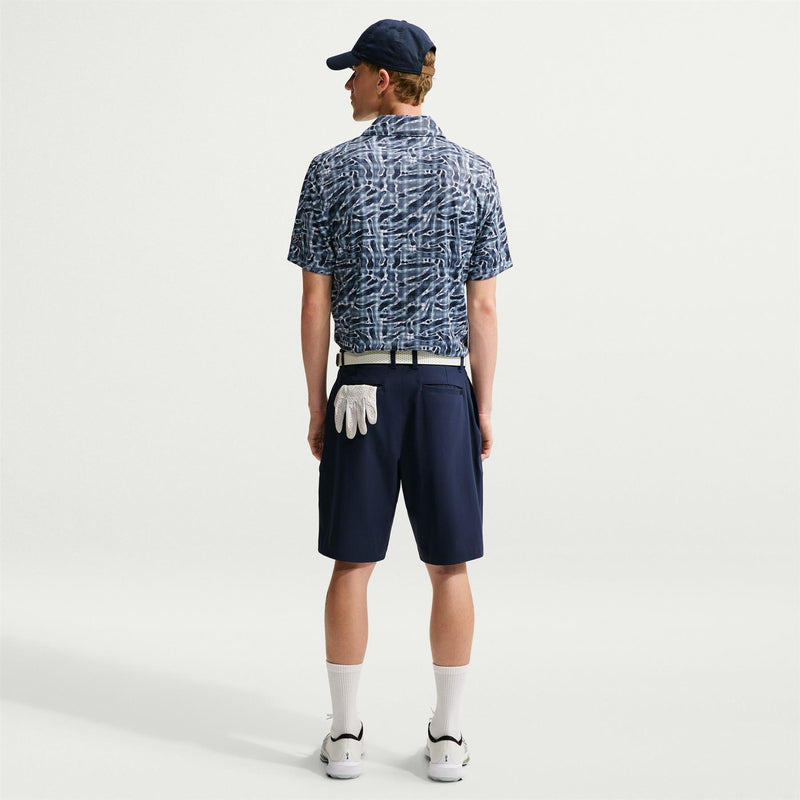 Dri-Fit Par Tartan Camo Golf Polo Short Sleeve Diffused Blue