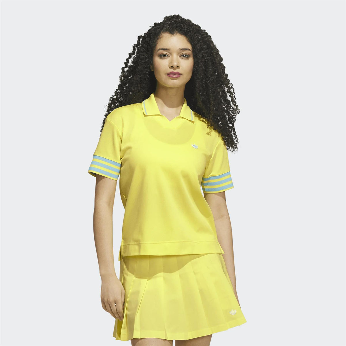 Womens Originals 3-Stripe Polo Pure Lemon