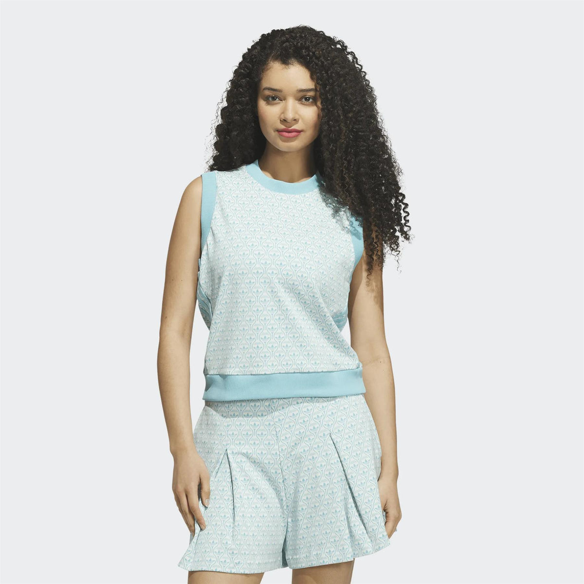 Womens Originals All Over Vest Chalk White/Light Aqua