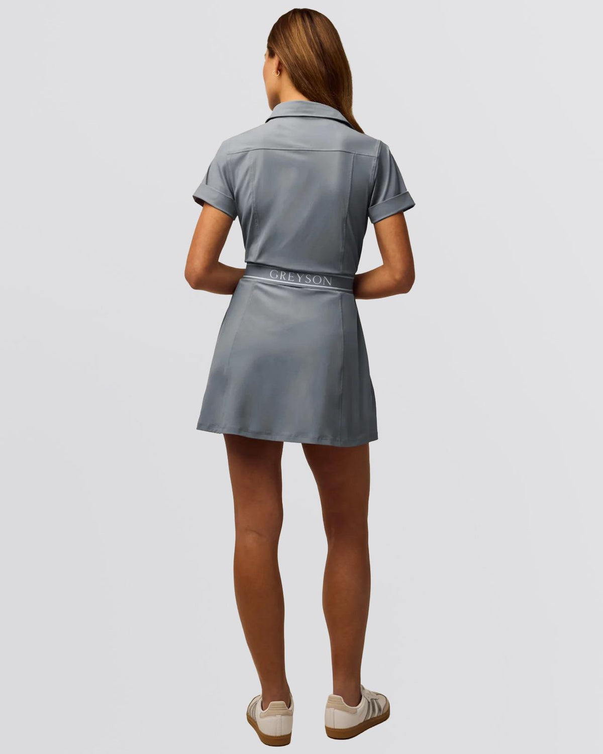 Womens Phoenix Belted Shirt Dress Bluestone