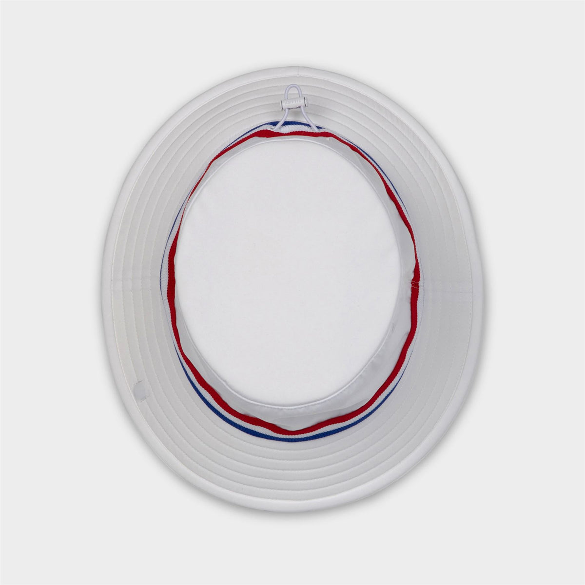 Ribbon Bucket Hat White/Red Blue Stripe