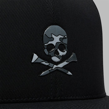G/FORE Skull & Tees Perforated Delta 110 Snapback Onyx
