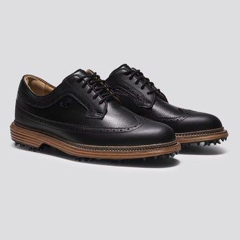 Footjoy Men’s Golf Shoes 8.5 Softspikes Like New Black Brown Oxford Low Tie up FootJoy Golf Men main image 2