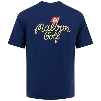 Malbon Golf Tradition T-Shirt Navy | TRENDYGOLFUSA.COM