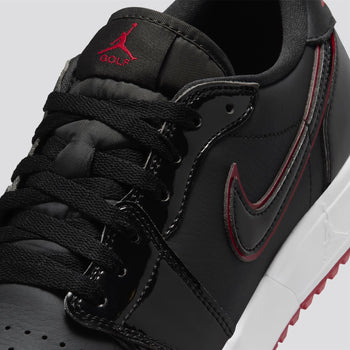 Air Jordan ゴルフシューズブラック/レッド/レディース Jordan Air Jordan 1 Low G Spiked Golf Shoe Black/Varsity Red/White