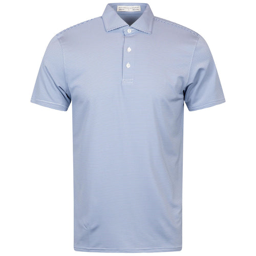 The Perkins Knit Polo Aberdeen Blue/White - AW24