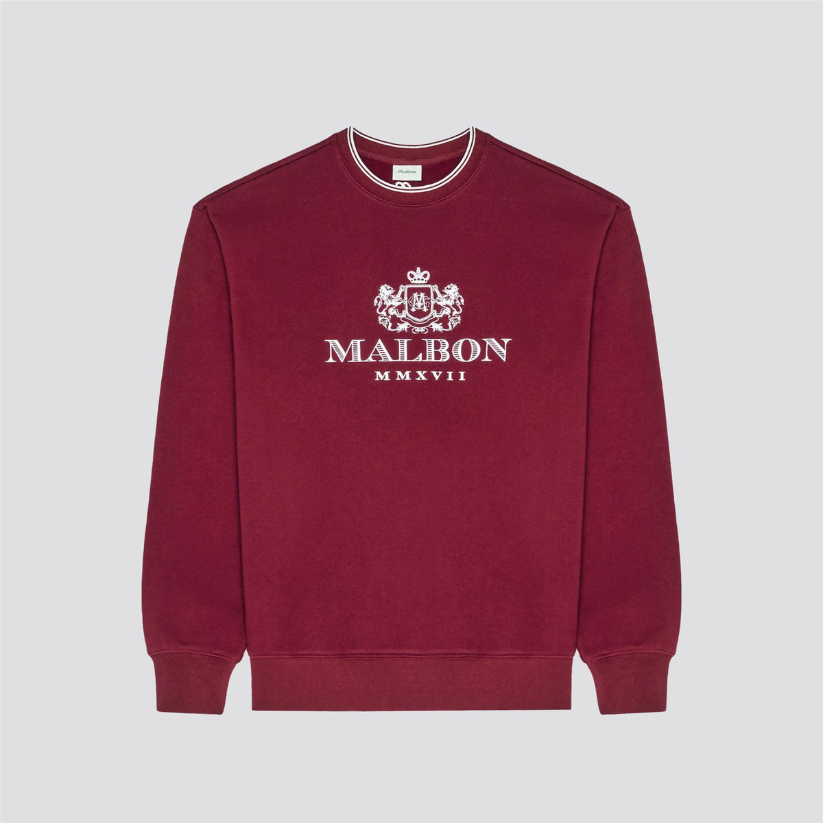 Monarch Crewneck Sweater Red Mahogany