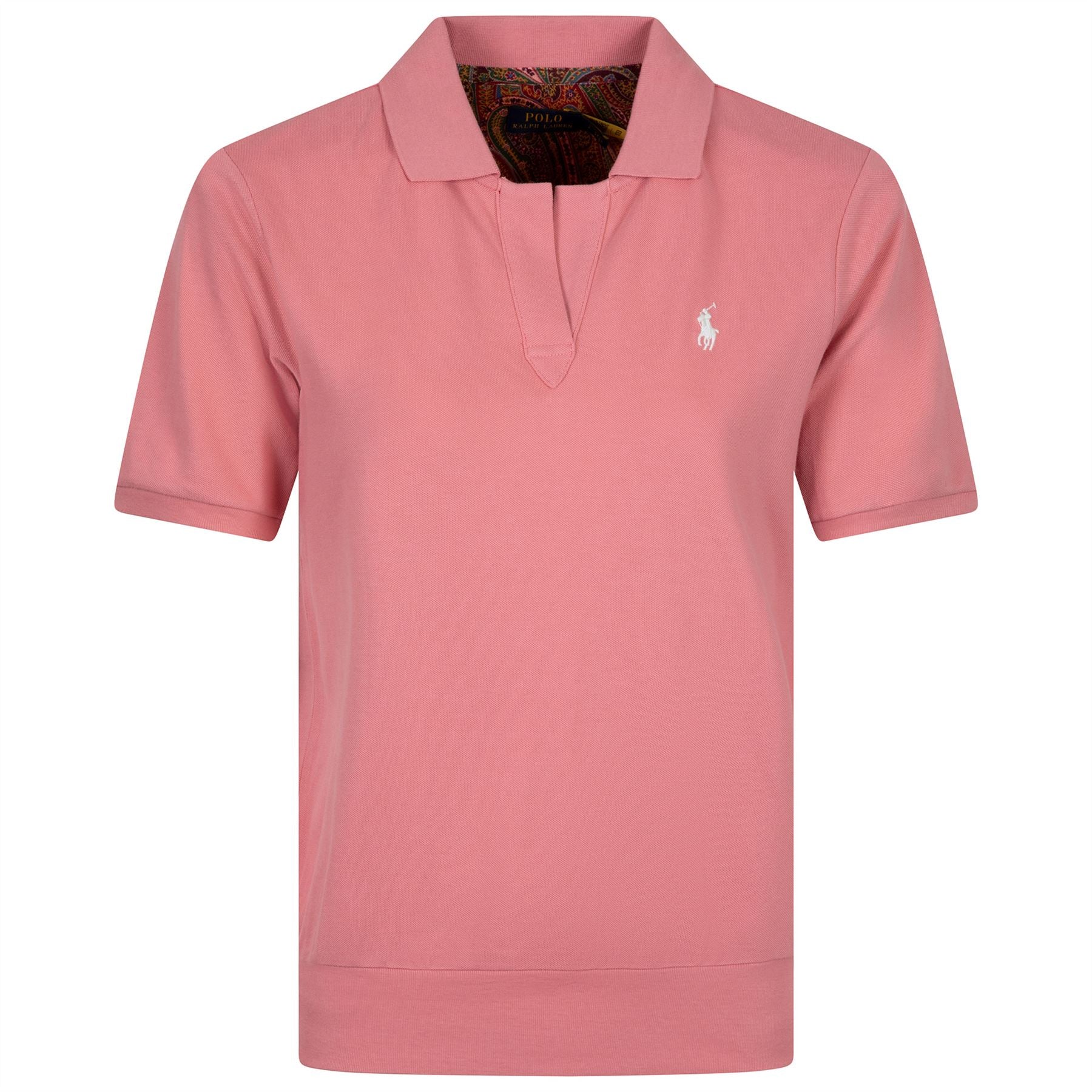 Womens Jersey Polo Shirt Desert Rose
