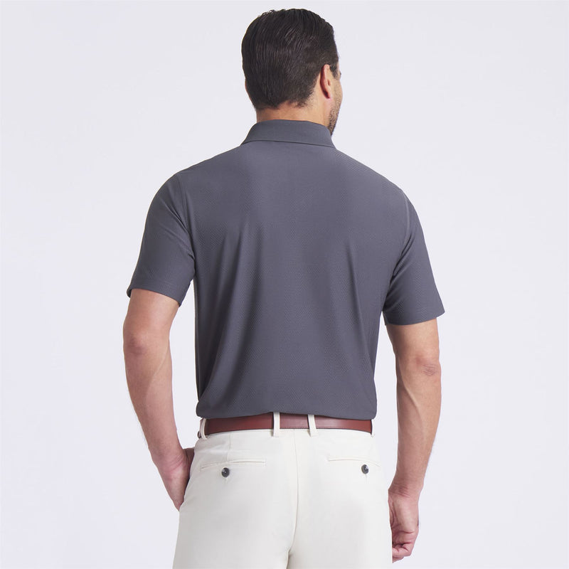 x RC MATTR Jacquard Polo Dusky Gray