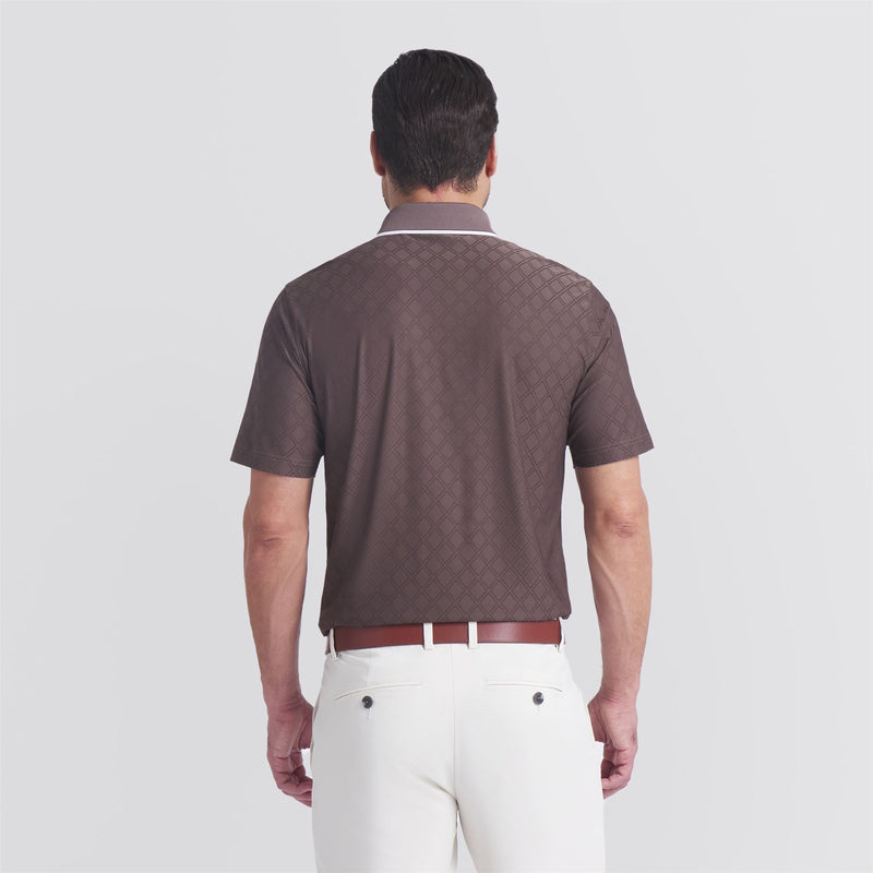 x AP Tipped Jacquard Polo Flat Bronze