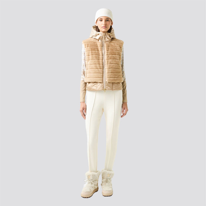 Womens Yumi Outdoor Vest Beige