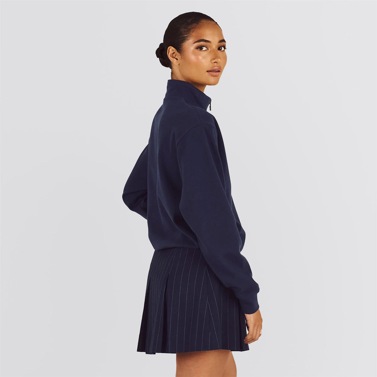 Womens Cleo Half Zip Sweatshirt Navy