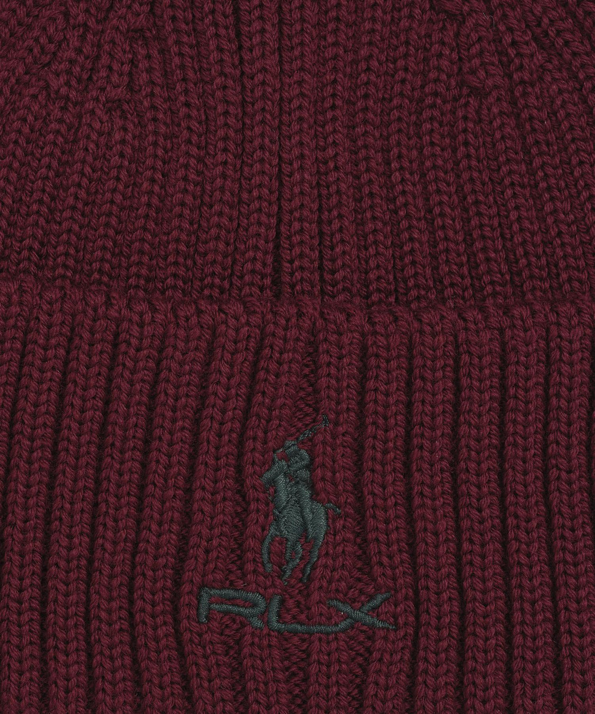 RLX Stacked Logo Merino Beanie Classic Wine