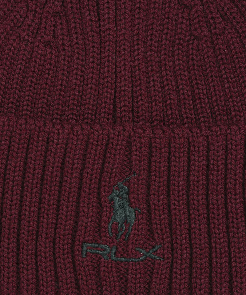 RLX Stacked Logo Merino Beanie Classic Wine