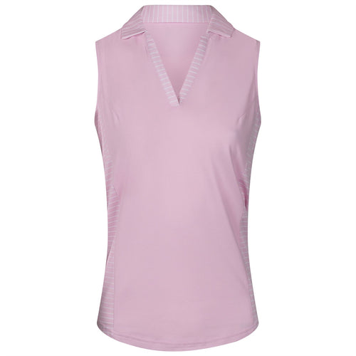 Womens Sleeveless Open Placket Shirt Pink - 2024