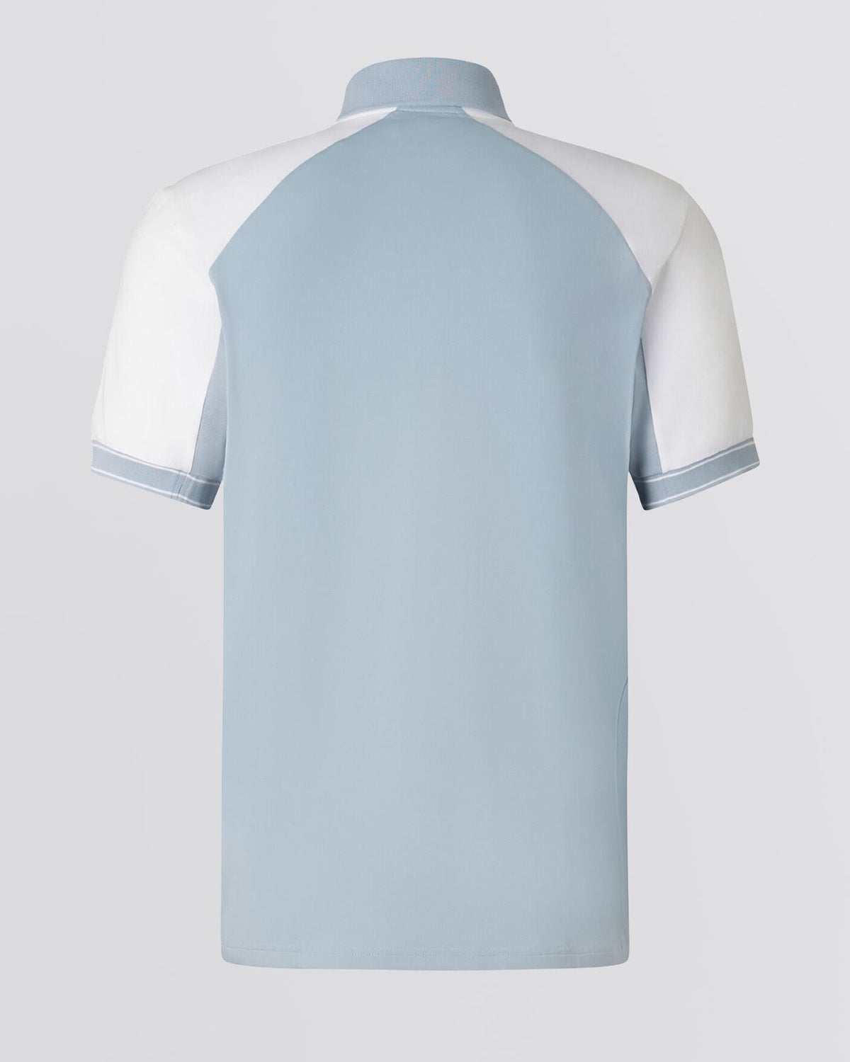 Fabius Zip Polo Shirt Blue Fog