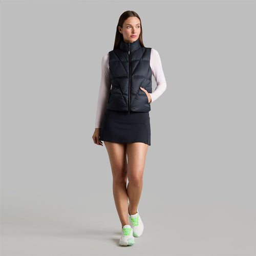 Womens Featherweight Down Fill Puffer Vest Onyx