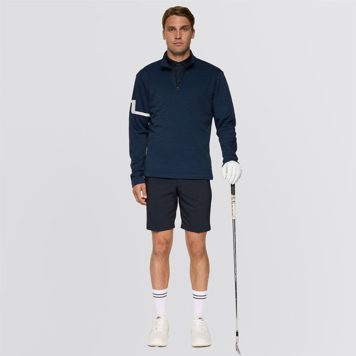 Heath Strike Mid Layer Navy Melange