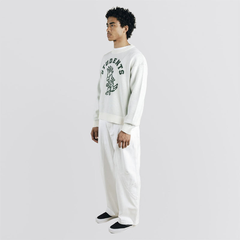 Chip Knit Crew Sweater Cream