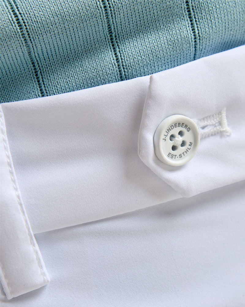 Mitch Light Polo Stretch Short White