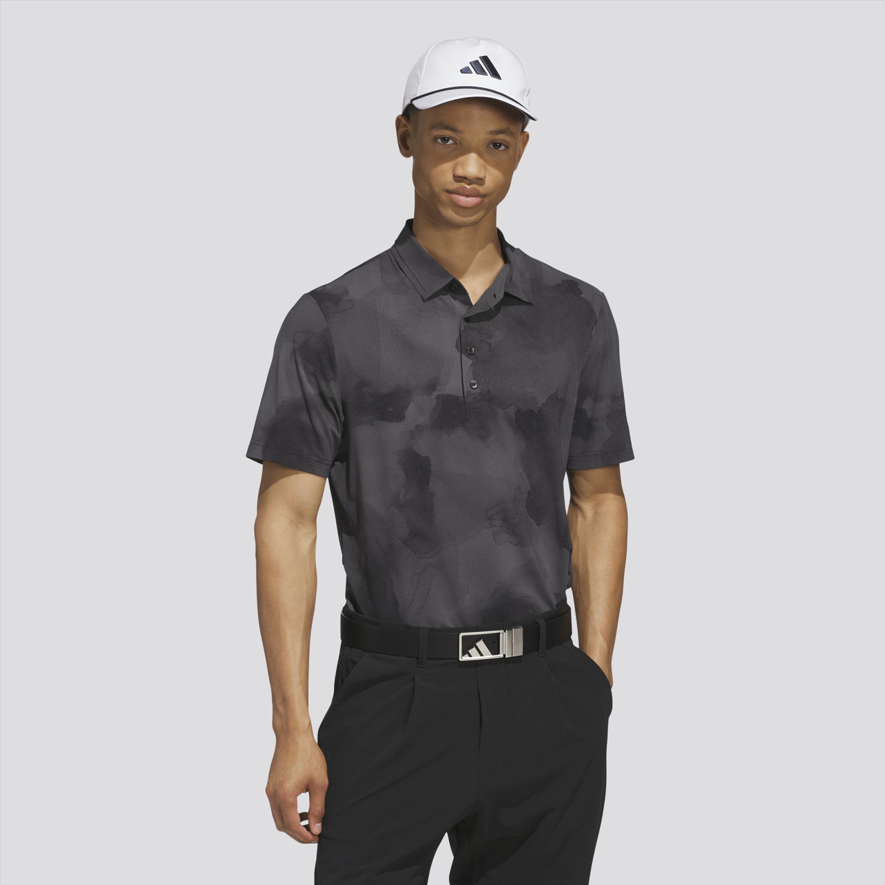 Ultimate365 Printed Tour Polo Black/Gray
