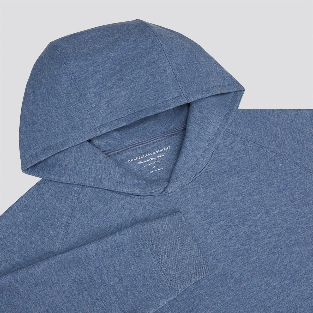 The Lawson Performance Hoodie Heathered Atlantic