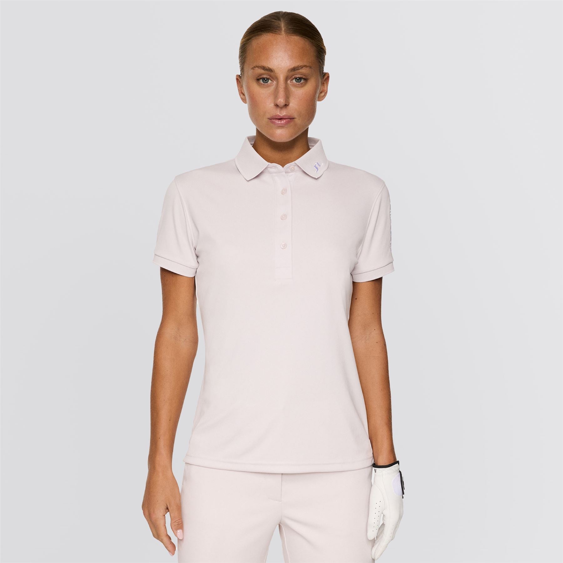 Womens Tour Tech Polo Grey Lilac