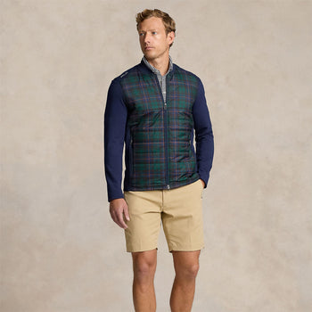 Ralph Lauren RLX Performance Wool Full Zip Mid Layer Tartan