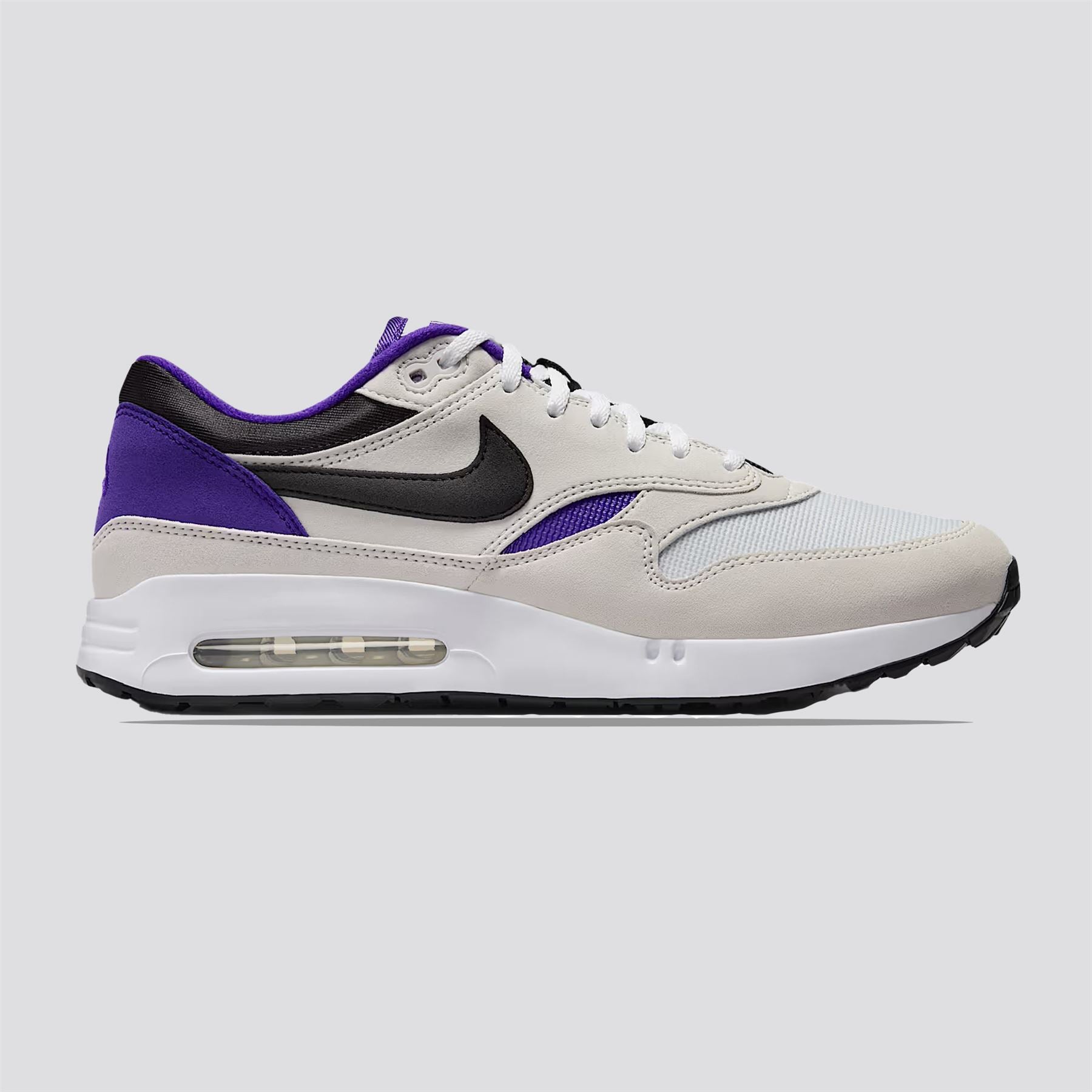 Air Max 1 '86 OG Golf Shoes Neutral Gray/Black/White/Purple Punch