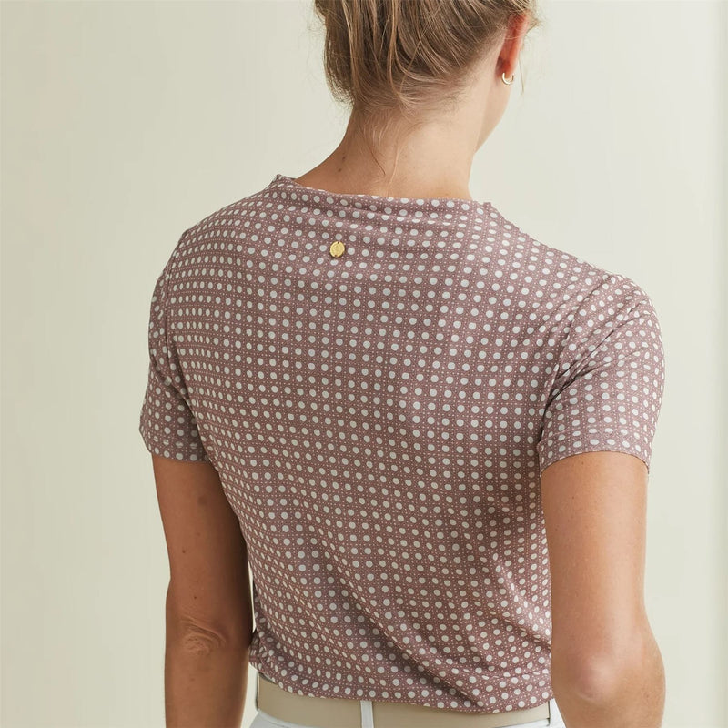Womens Sentry UPF SS Top Mauve Rattan
