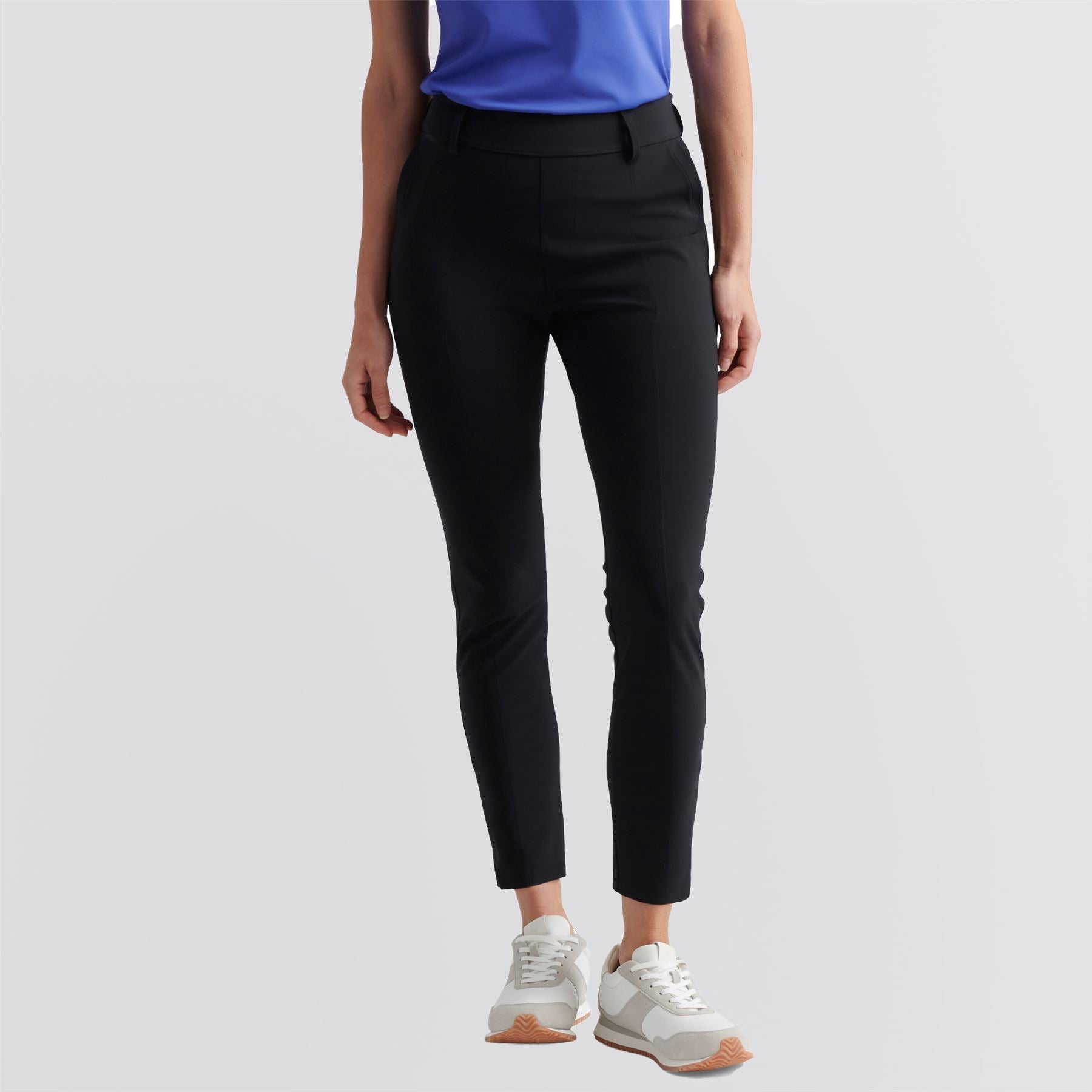 Womens Bingham High Stretch Bonded Ankle Pants Black