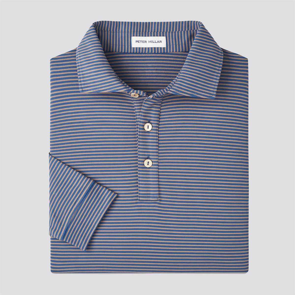 Lyons Performance Jersey LS Polo Blue Haze