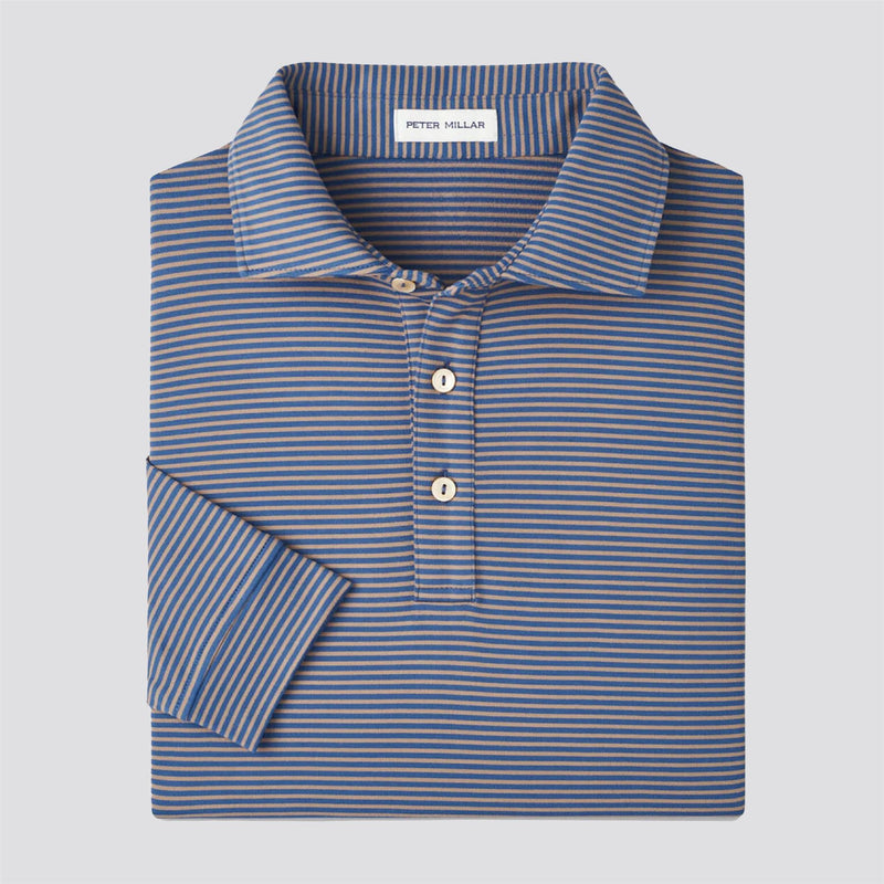 Lyons Performance Jersey LS Polo Blue Haze