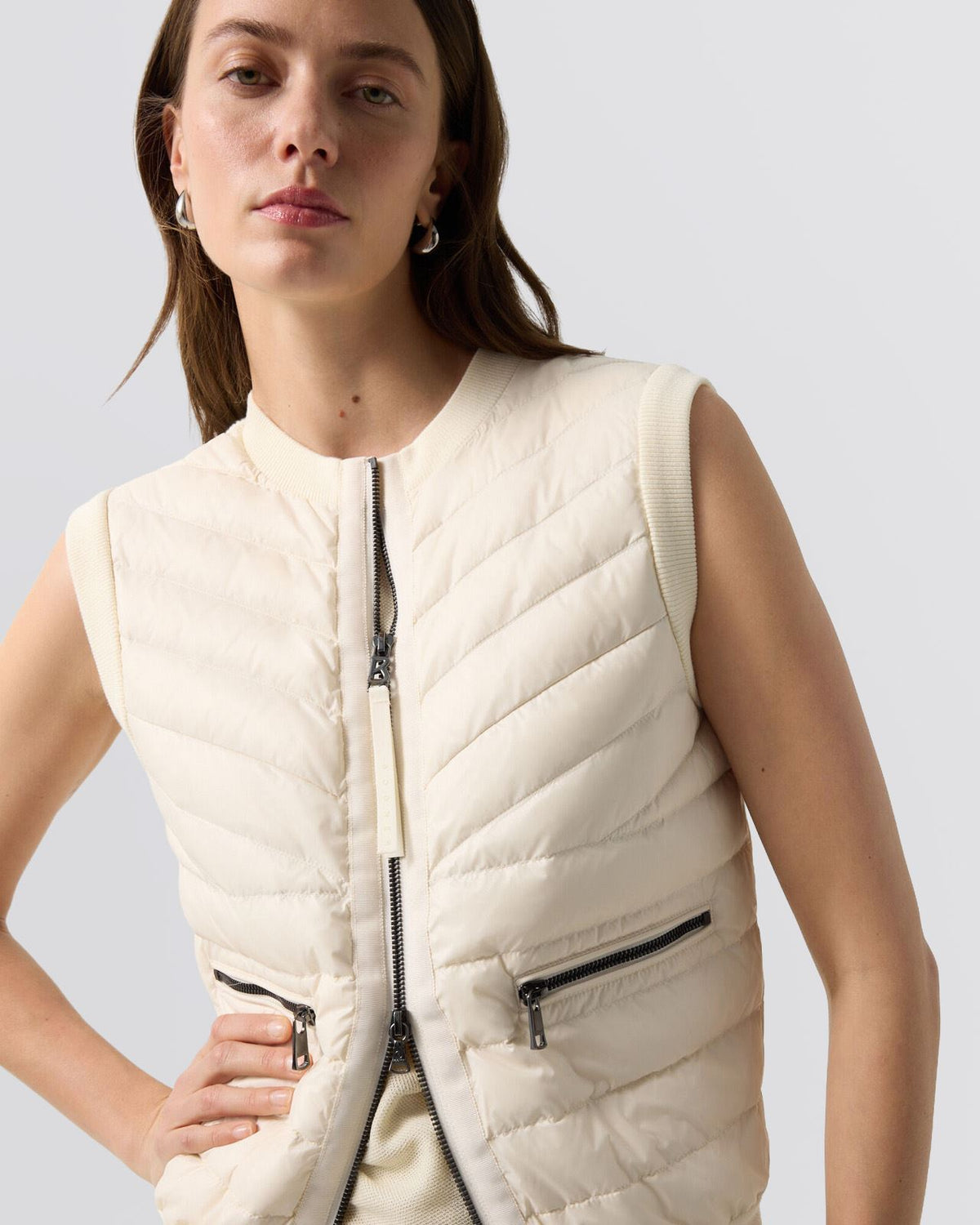 Womens Zira-D1 Vest Eggshell