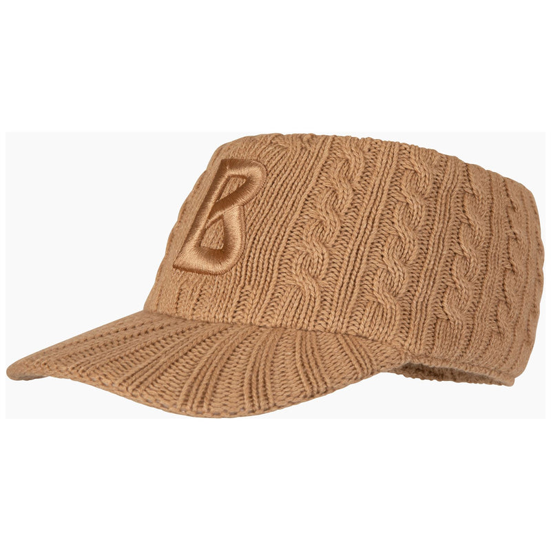Womens Tessa-1 Knitted Visor Dark Sand